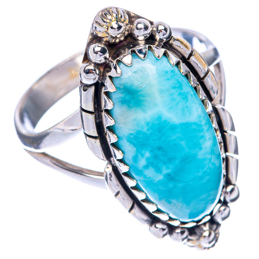 Larimar Ring Size 8 (925 Sterling Silver) R144911