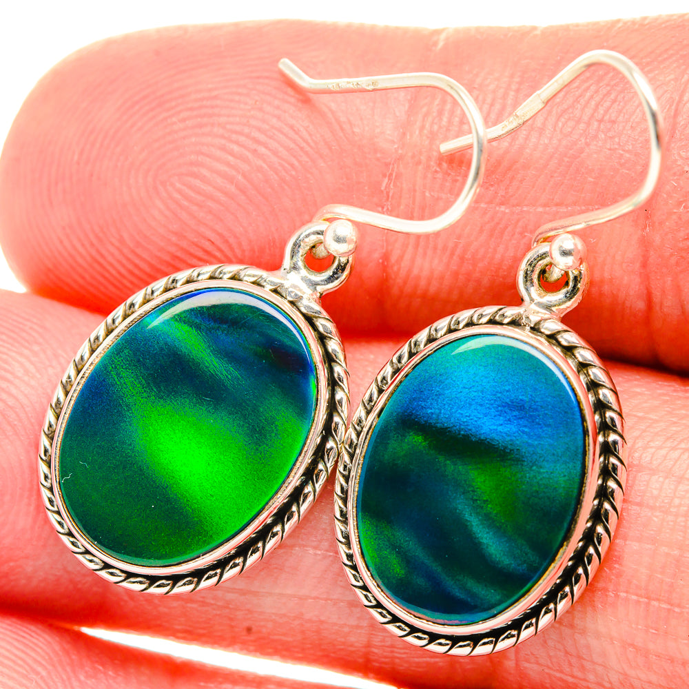 Aura Opal Earrings 1 1/2" (925 Sterling Silver) EARR432045