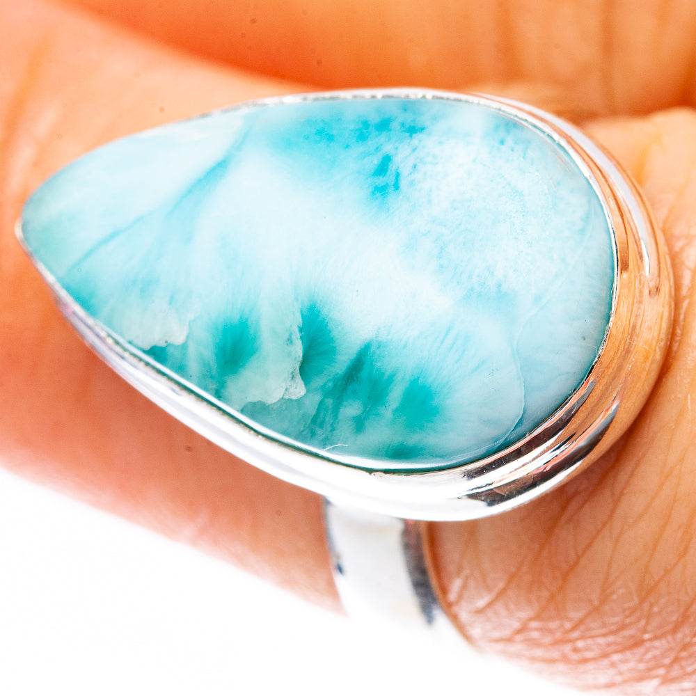 Larimar Ring Size 7 (925 Sterling Silver) R2137