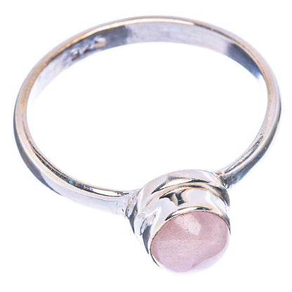 Rose Quartz Dainty Ring Size 8 (925 Sterling Silver) R5268