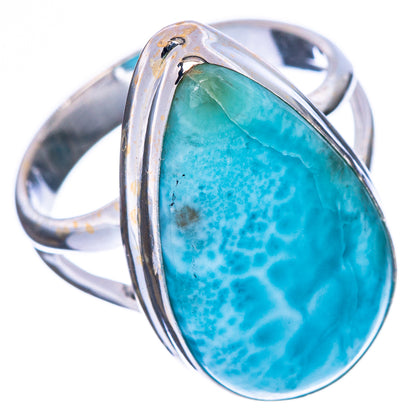 Larimar Ring Size 7.25 (925 Sterling Silver) R2284