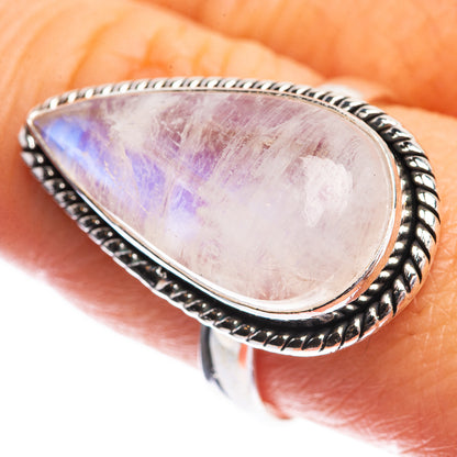 Rainbow Moonstone Ring Size 8.75 (925 Sterling Silver) RING143395