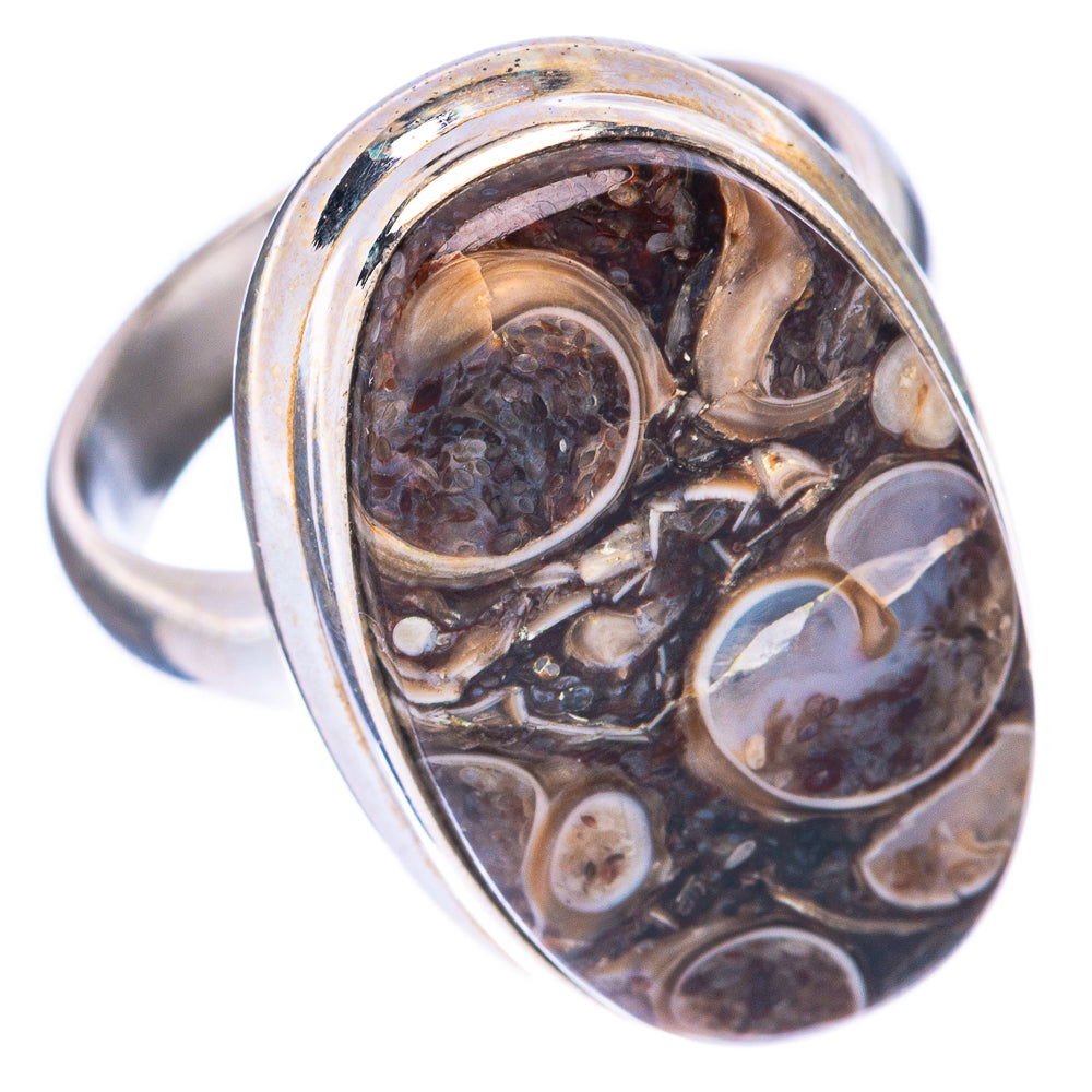 Turritella Agate Ring Size 5 (925 Sterling Silver) R1675