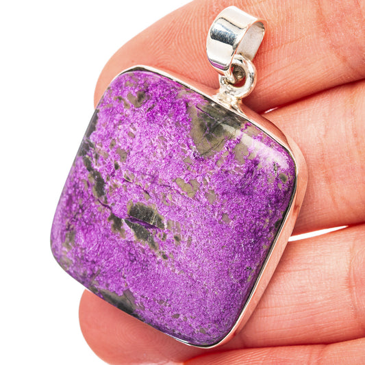 Purpurite Pendant 1 5/8" (.925 Sterling Silver)