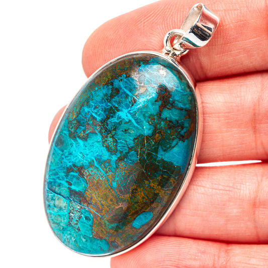 Premium Shattuckite Pendant 2 1/8" (.925 Sterling Silver)
