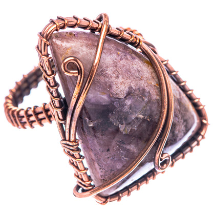 Amethyst Ring Size 9 (Oxidized Copper)
