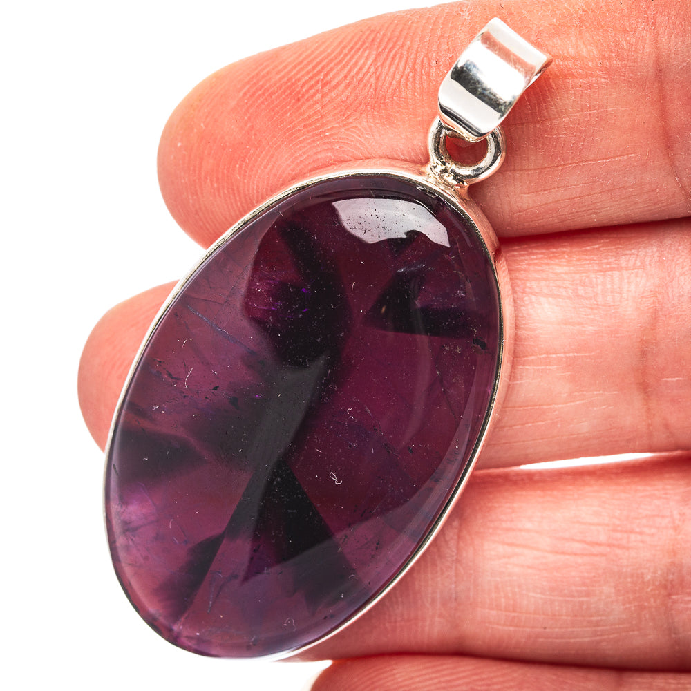 Star Amethyst Pendant 2" (.925 Sterling Silver)