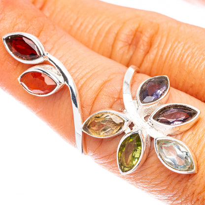 Chakra Leaf Dainty Ring Size 7 (925 Sterling Silver) R5294