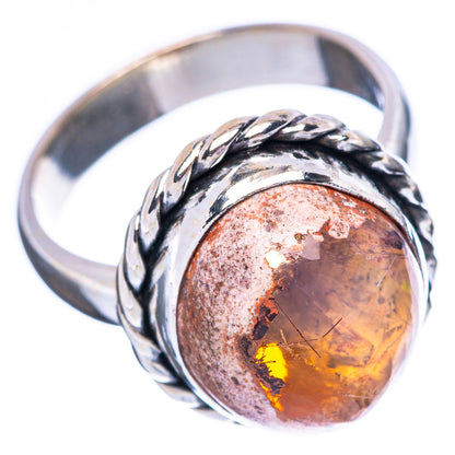 Rare Mexican Fire Opal Ring Size 5.5 (925 Sterling Silver) R3988