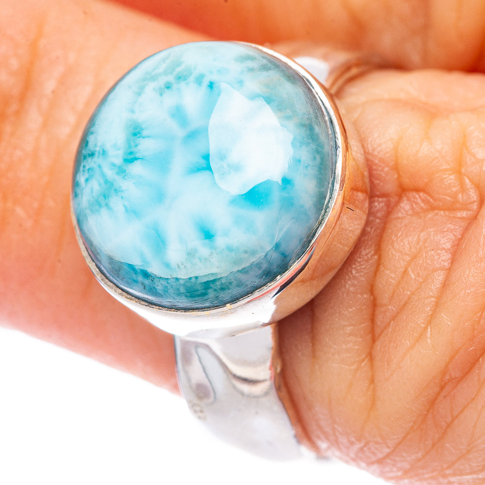 Larimar Ring Size 6.25 (.925 Sterling Silver)