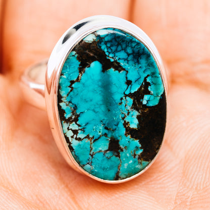 Premium Tibetan Turquoise Ring Size 6.25 (.925 Sterling Silver)