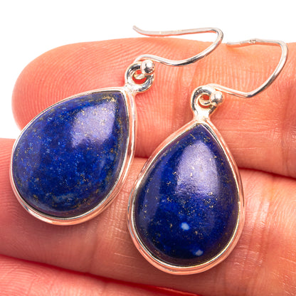 Lapis Lazuli Earrings 1 3/8" (925 Sterling Silver) E432389