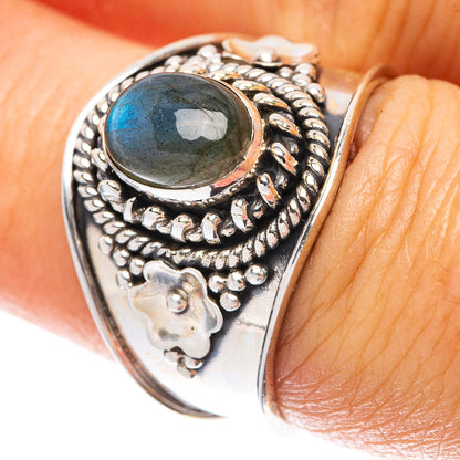 Labradorite 925 Sterling Silver Ring Size 7 (925 Sterling Silver) R5425