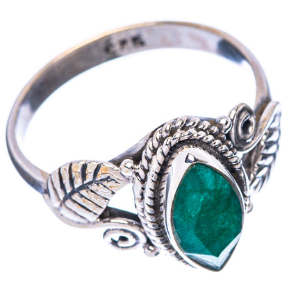 Green Sillimanite Leaf 925 Sterling Silver Ring Size 7 (925 Sterling Silver) R5348