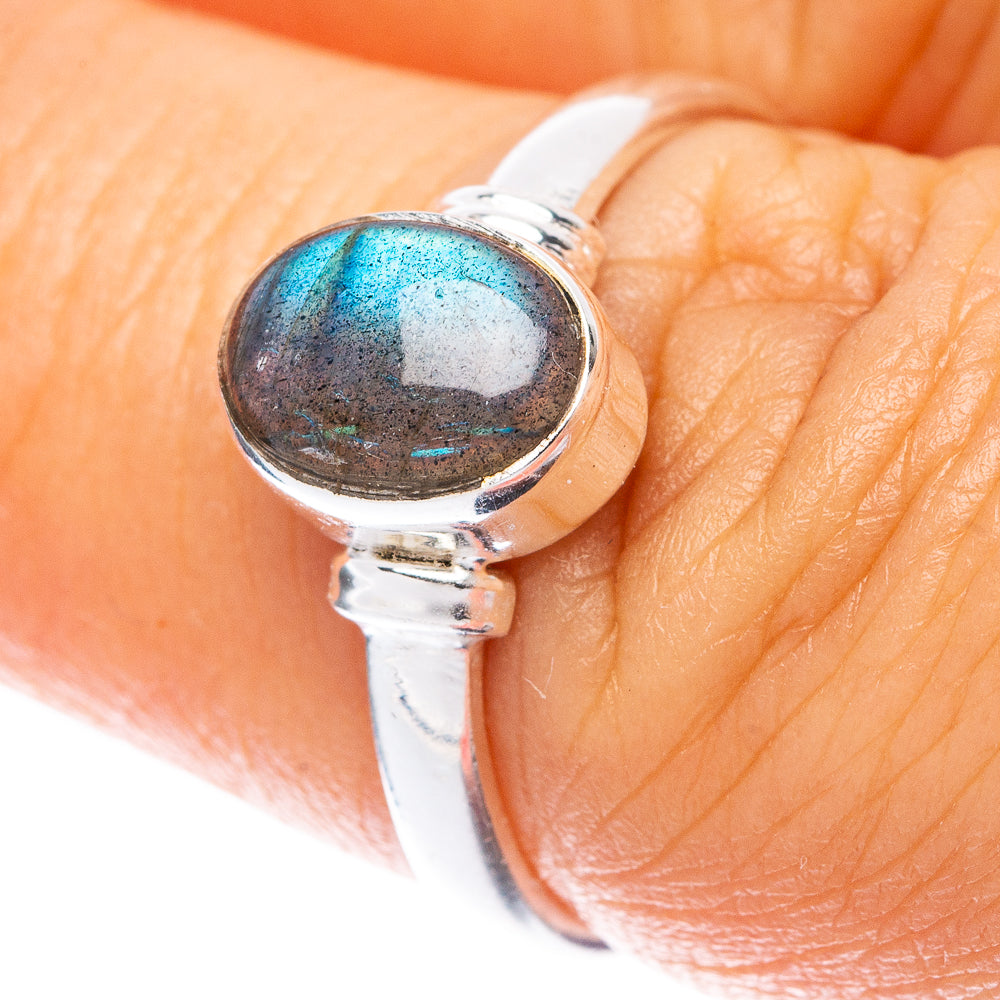 Labradorite 925 Sterling Silver Ring Size 6.75 (925 Sterling Silver) R5301