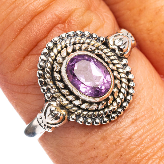 Amethyst Ring Size 8.75 (.925 Sterling Silver)