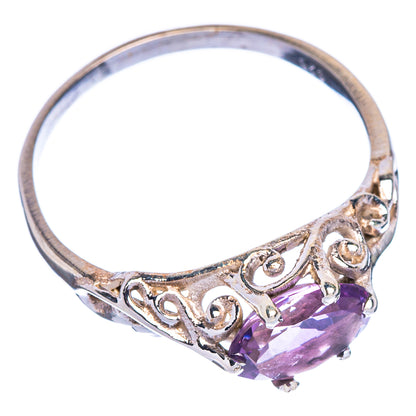 Faceted Amethyst Dainty Ring Size 9.25 (925 Sterling Silver) R147144