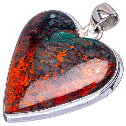 Sonora Sunrise Heart Pendant 1 5/8" (925 Sterling Silver) P41419