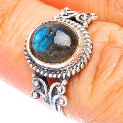 Labradorite Dainty Ring Size 5.75 (925 Sterling Silver) R146989