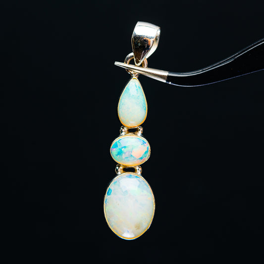 Premium Ethiopian Opal Pendant 1 3/4" (.925 Sterling Silver)