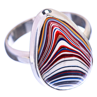 Fordite Ring Size 9 (925 Sterling Silver) R142824