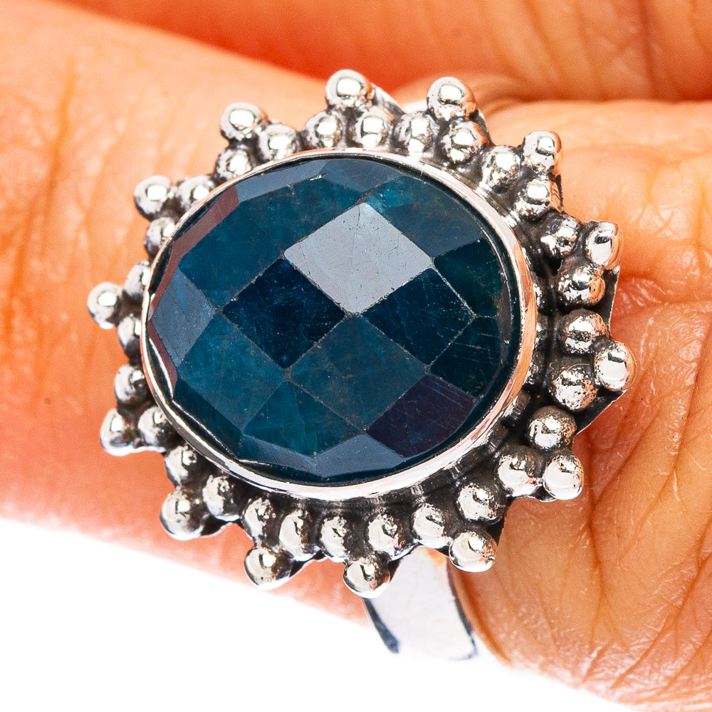 Rare Apatite Ring Size 6 (925 Sterling Silver) R5068