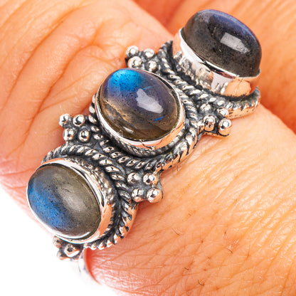 Labradorite Ring Size 9.5 (.925 Sterling Silver)
