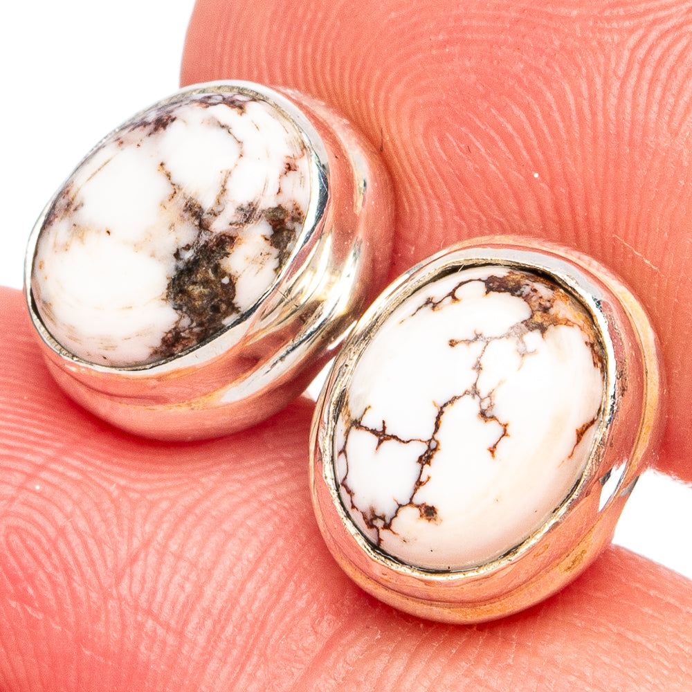 Wild Horse Jasper Earrings 1/2" (925 Sterling Silver) E2752