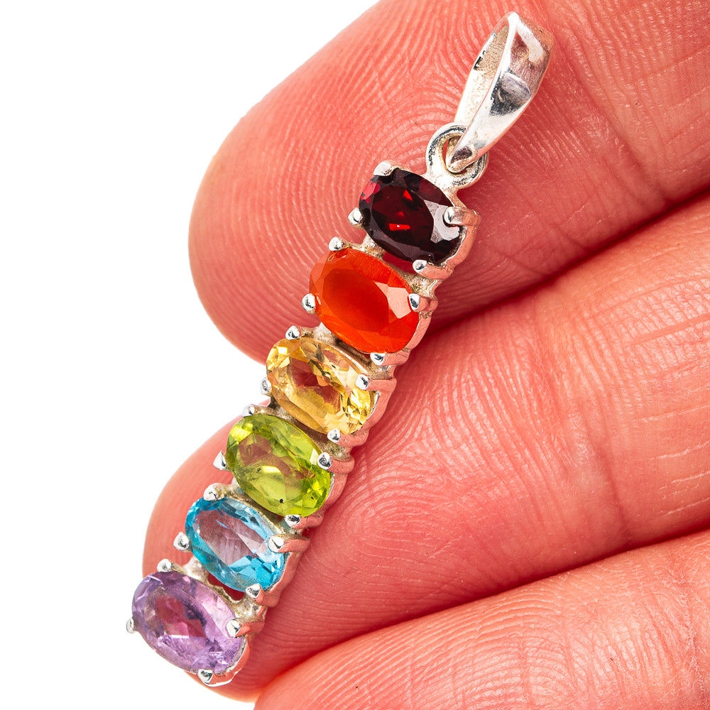 Chakra Pendant 1 3/8" (.925 Sterling Silver)