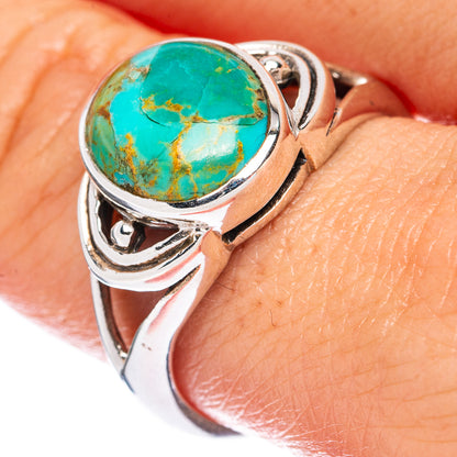 Chrysocolla Ring Size 9.5 (925 Sterling Silver) R2760