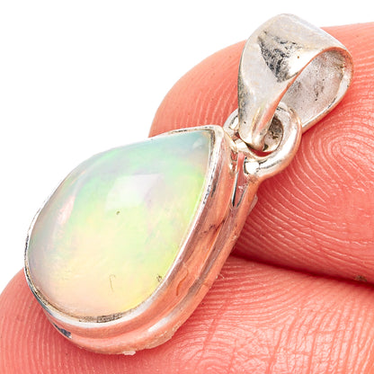 Large Rare Ethiopian Opal Pendant 7/8" (925 Sterling Silver) P43470
