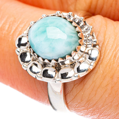 Larimar Ring Size 7 (925 Sterling Silver) R4588