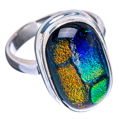 Dichroic Glass Ring Size 6.25 (925 Sterling Silver) R146159