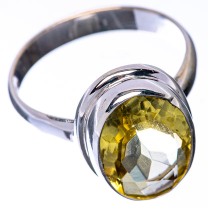 Faceted Citrine Ring Size 8 (925 Sterling Silver) R145133
