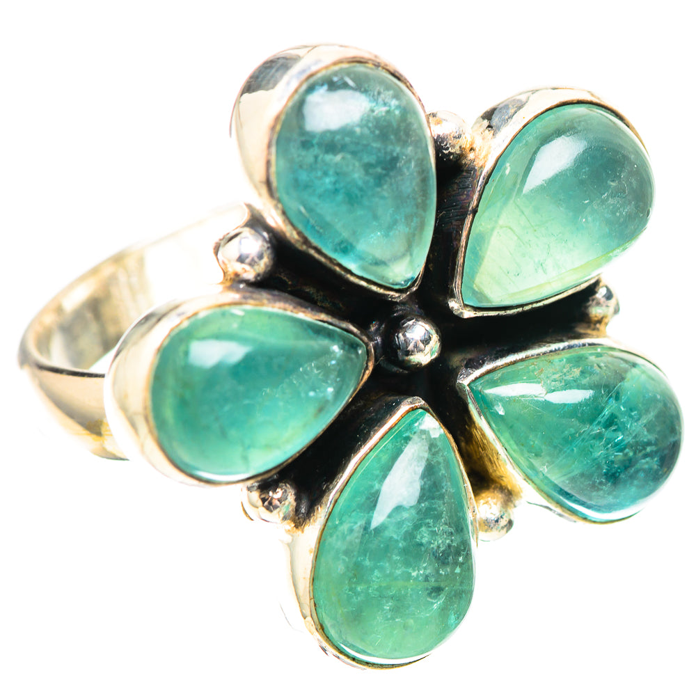 Large Blue Fluorite 925 Sterling Silver Ring Size 7.5 (925 Sterling Silver) RING139620