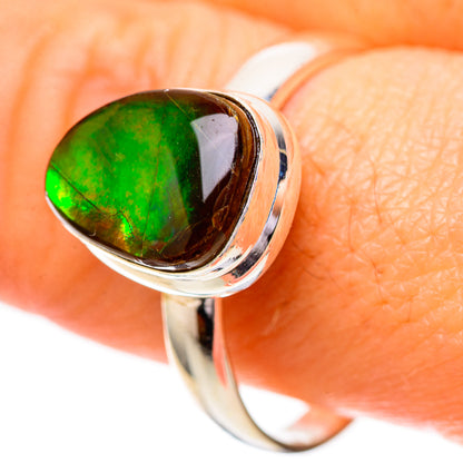 Canadian Ammolite Ring Size 10.75 (925 Sterling Silver) RING139805