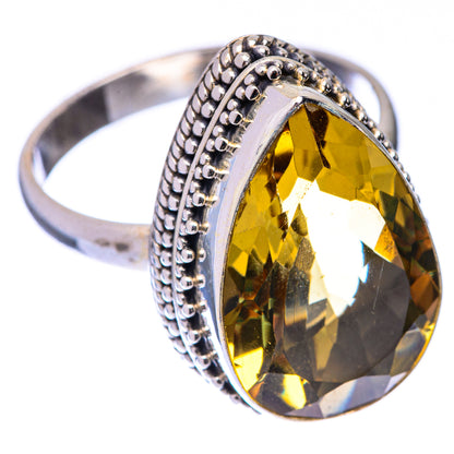 Faceted Citrine Ring Size 10.75 (925 Sterling Silver) R141087