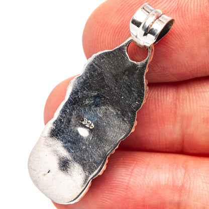 Mohave Turquoise Pendant 1 1/2" (.925 Sterling Silver)