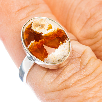 Mexican Fire Opal Ring Size 6.75 (.925 Sterling Silver)