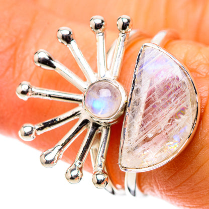 Premium Rainbow Moonstone Ring Size 6.25 (925 Sterling Silver) RING138249