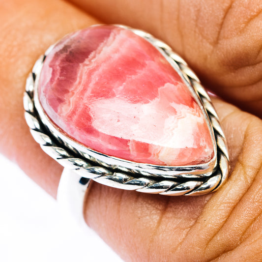 Premium Rhodochrosite Ring Size 6 (.925 Sterling Silver)