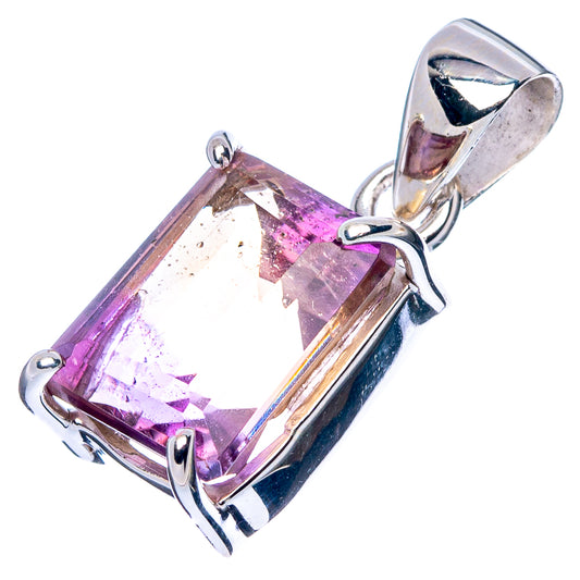 Faceted Ametrine Pendant 7/8" (925 Sterling Silver) P43008
