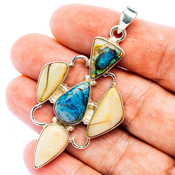 Premium Monarch Opal Pendant 2 3/8" (.925 Sterling Silver)