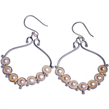 Cultured Pearl Earrings 2" (925 Sterling Silver) E433018