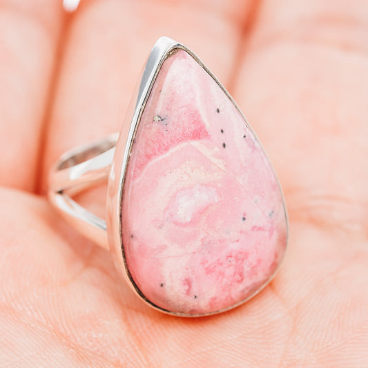 Premium Rhodonite Ring Size 7 (.925 Sterling Silver)
