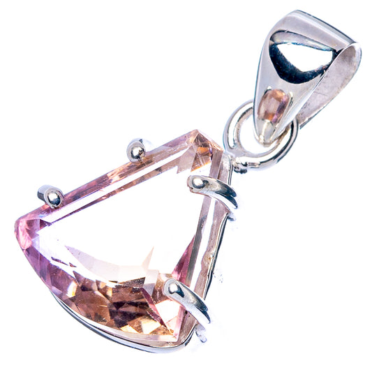 Faceted Ametrine Pendant 7/8" (925 Sterling Silver) P43014
