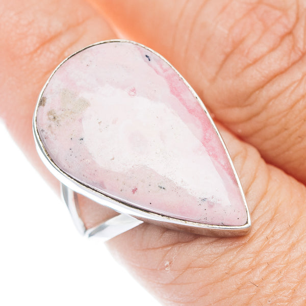 Premium Rhodonite Ring Size 7.75 (.925 Sterling Silver)