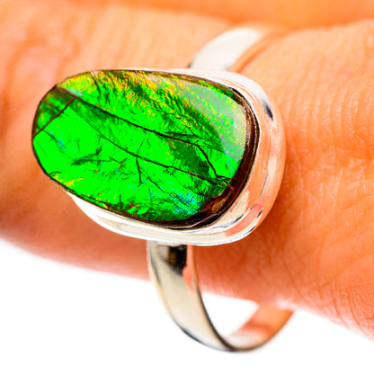 Canadian Ammolite Ring Size 11.75 (925 Sterling Silver) RING138984