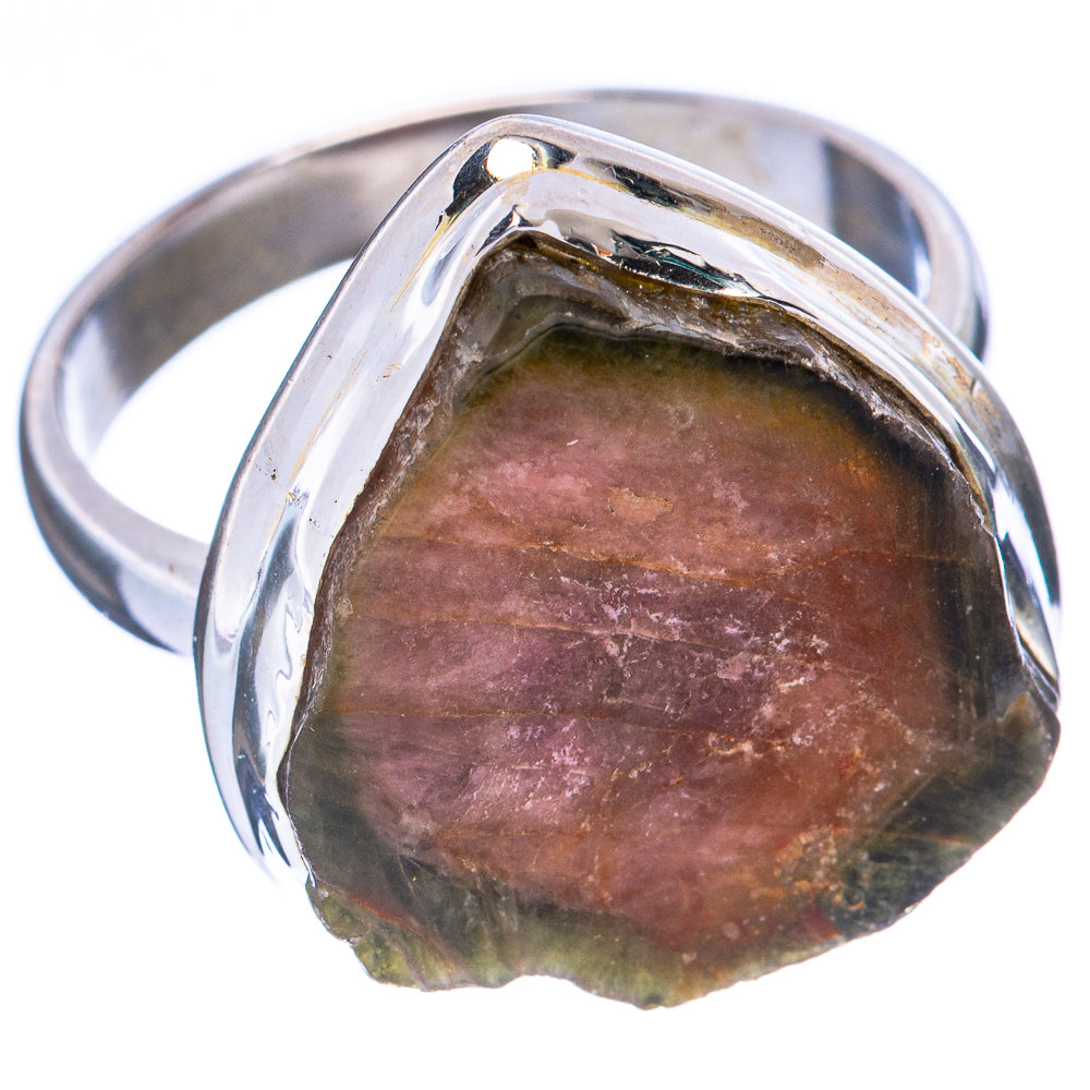 Rare Watermelon Tourmaline Ring Size 8.75 (925 Sterling Silver) R2129