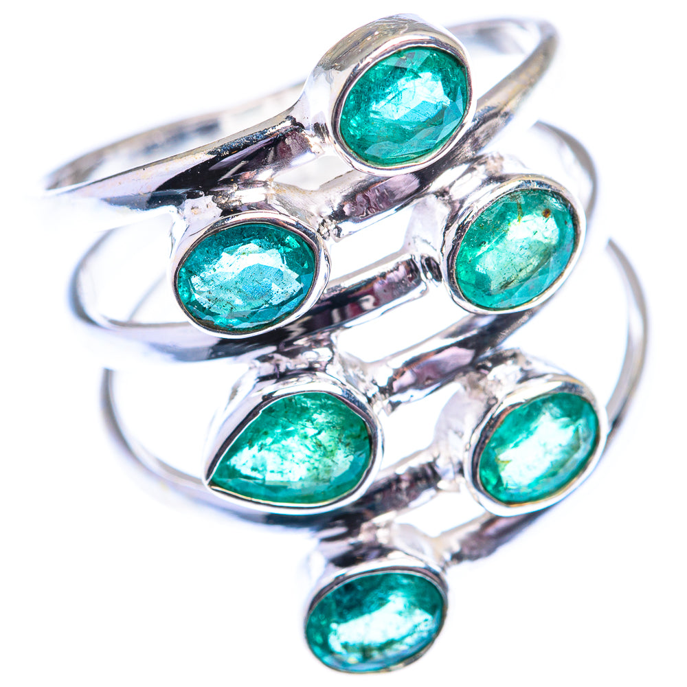 Zambian Emerald 925 Sterling Silver Ring Size 9 (925 Sterling Silver) RING140347